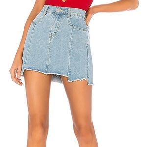 Superdown denim skirt